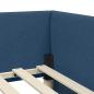 Preview: Eckbettgestell Blau 90 x 200 cm Stoff und beschichtetes Holz