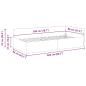 Preview: Eckbettgestell Hellgrau 80 x 200 cm Samt und engineered Holz