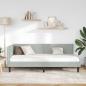 Preview: Eckbettgestell Hellgrau 80 x 200 cm Samt und engineered Holz
