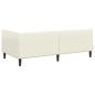 Preview: Eckbettgestell Creme 100 x 200 cm Samt und engineered Holz