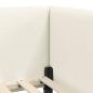 Preview: Eckbettgestell Creme 100 x 200 cm Samt und engineered Holz