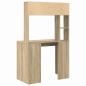 Preview: Schreibtisch Sonoma Eiche 91 x 50 x 149 cm Holzwerkstoff