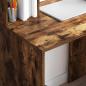 Preview: Schreibtisch Räuchereiche 91 x 50 x 149 cm Holzwerkstoff