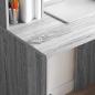 Preview: Schreibtisch Grau Sonoma 91 x 50 x 149 cm Holzwerkstoff