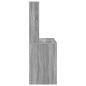 Preview: Schreibtisch Grau Sonoma 91 x 50 x 149 cm Holzwerkstoff