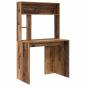 Preview: Schreibtisch mit Regal Altholz 91 x 50 x 149 cm Holzwerkstoff
