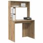 Preview: Schreibtisch Eiche handwerklich 91 x 50 x 149 cm Holzwerkstoff