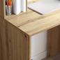 Preview: Schreibtisch Eiche handwerklich 91 x 50 x 149 cm Holzwerkstoff
