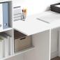 Preview: Schreibtisch mit Regal Weiß 131,5 x 50 x 106,5 cm Holzwerkstoff