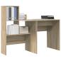 Preview: Schreibtisch Sonoma Eiche 131,5 x 50 x 106,5 cm Holzwerkstoff