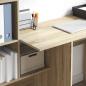 Preview: Schreibtisch Sonoma Eiche 131,5 x 50 x 106,5 cm Holzwerkstoff