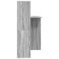 Preview: Schreibtisch Grau Sonoma 131,5 x 50 x 106,5 cm Holzwerkstoff