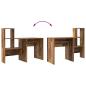Preview: Schreibtisch Altholz 131,5 x 50 x 106,5 cm Holzwerkstoff
