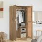 Preview: ARDEBO.de - Kleiderschrank artisian oak 82,5 x 51,5 x 180 cm Holzwerkstoff