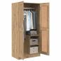 Preview: Kleiderschrank artisian oak 82,5 x 51,5 x 180 cm Holzwerkstoff