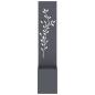 Preview: Garten Sichtschutz-Leinwand Floral Anthrazit 32 x 140 cm