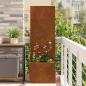 Preview: ARDEBO.de - Garten Sichtschutz-Leinwand Rostig 50 x 140 cm