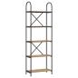 Preview: Regal Eiche handwerklich 60 x 30 x 183 cm Holzwerkstoff