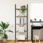 Preview: Regal Eiche handwerklich 60 x 30 x 183 cm Holzwerkstoff