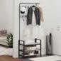 Preview: Kleiderständer Grau Sonoma 75 x 34 x 184 cm Holzwerkstoff