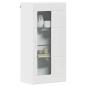 Preview: Wandmontierter Schrank Weiß 55 x 29 x 100 cm Holzwerkstoff