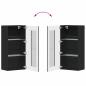 Preview: Wandmontierter Schrank Schwarz 55 x 29 x 100 cm Holzwerkstoff