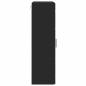 Preview: Wandmontierter Schrank Schwarz 55 x 29 x 100 cm Holzwerkstoff