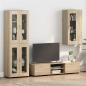 Preview: ARDEBO.de - Wandmontierter Schrank mit Regal Sonoma Eiche 55 x 29 x 100 cm