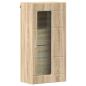 Preview: Wandmontierter Schrank mit Regal Sonoma Eiche 55 x 29 x 100 cm