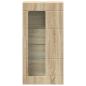 Preview: Wandmontierter Schrank mit Regal Sonoma Eiche 55 x 29 x 100 cm