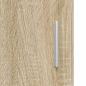 Preview: Wandmontierter Schrank mit Regal Sonoma Eiche 55 x 29 x 100 cm