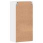Preview: Wandmontierter Schrank mit Tür Hochglanz-Weiß 55 x 29 x 100 cm