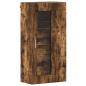 Preview: Wandmontierter Schrank mit Regal Räuchereiche 55 x 29 x 100 cm