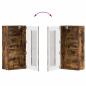 Preview: Wandmontierter Schrank mit Regal Räuchereiche 55 x 29 x 100 cm
