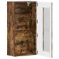 Preview: Wandmontierter Schrank mit Regal Räuchereiche 55 x 29 x 100 cm
