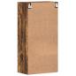 Preview: Wandmontierter Schrank mit Regal Räuchereiche 55 x 29 x 100 cm