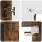 Preview: Wandmontierter Schrank mit Regal Räuchereiche 55 x 29 x 100 cm