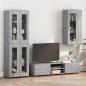 Preview: ARDEBO.de - Wandmontierter Schrank mit Regal Grau Sonoma 55 x 29 x 100 cm