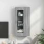 Preview: Wandmontierter Schrank mit Regal Grau Sonoma 55 x 29 x 100 cm