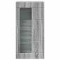 Preview: Wandmontierter Schrank mit Regal Grau Sonoma 55 x 29 x 100 cm