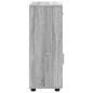 Preview: Wandmontierter Schrank mit Regal Grau Sonoma 55 x 29 x 100 cm