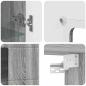 Preview: Wandmontierter Schrank mit Regal Grau Sonoma 55 x 29 x 100 cm