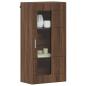 Preview: Wandmontierter Schrank mit Regal Braune Eiche 55 x 29 x 100 cm