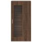 Preview: Wandmontierter Schrank mit Regal Braune Eiche 55 x 29 x 100 cm