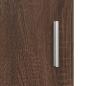 Preview: Wandmontierter Schrank mit Regal Braune Eiche 55 x 29 x 100 cm