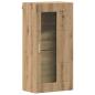 Preview: Wandmontierter Schrank Eiche handwerklich 55 x 29 x 100 cm