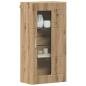 Preview: Wandmontierter Schrank Eiche handwerklich 55 x 29 x 100 cm