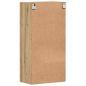Preview: Wandmontierter Schrank Eiche handwerklich 55 x 29 x 100 cm