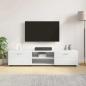Preview: TV-Schränk mit Regal Betongrau 150 x 39 x 30 cm Holzwerkstoff