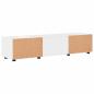 Preview: TV-Schränk mit Regal Betongrau 150 x 39 x 30 cm Holzwerkstoff